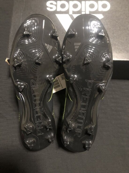 Adidas Predator League FT FG/MG Soccer Cleats Men, Size 8.5 BLACK CARBON JI1118 main image 4